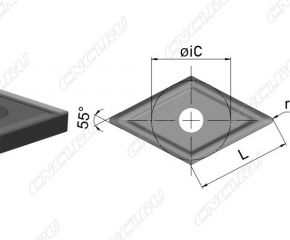 MẢNH DAO TIỆN DNMG150404-BF HR7225 HUAREAL